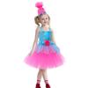 Kids Girls Anime Cartoon Mesh Tutu Dress Headwear Set Children Halloween Cosplay Costumes Child Pretend Princess Party Role Play Outfit