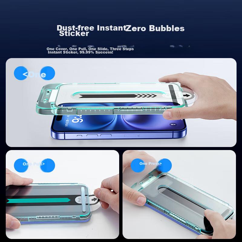 ESR (ESR) IPhone 16 Plus Screen Protector, Apple 16 Plus Phone Filmn, Anti-Blue Light, No Case Interference, Front Film for Mobile Phones