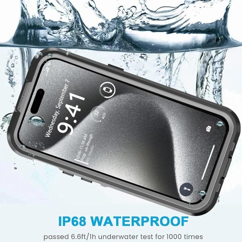 Водонепроницаемый чехол IP68 для iPhone 16 15 14 Plus 13 Pro Max, противоударный, защита от песка, защитный экран