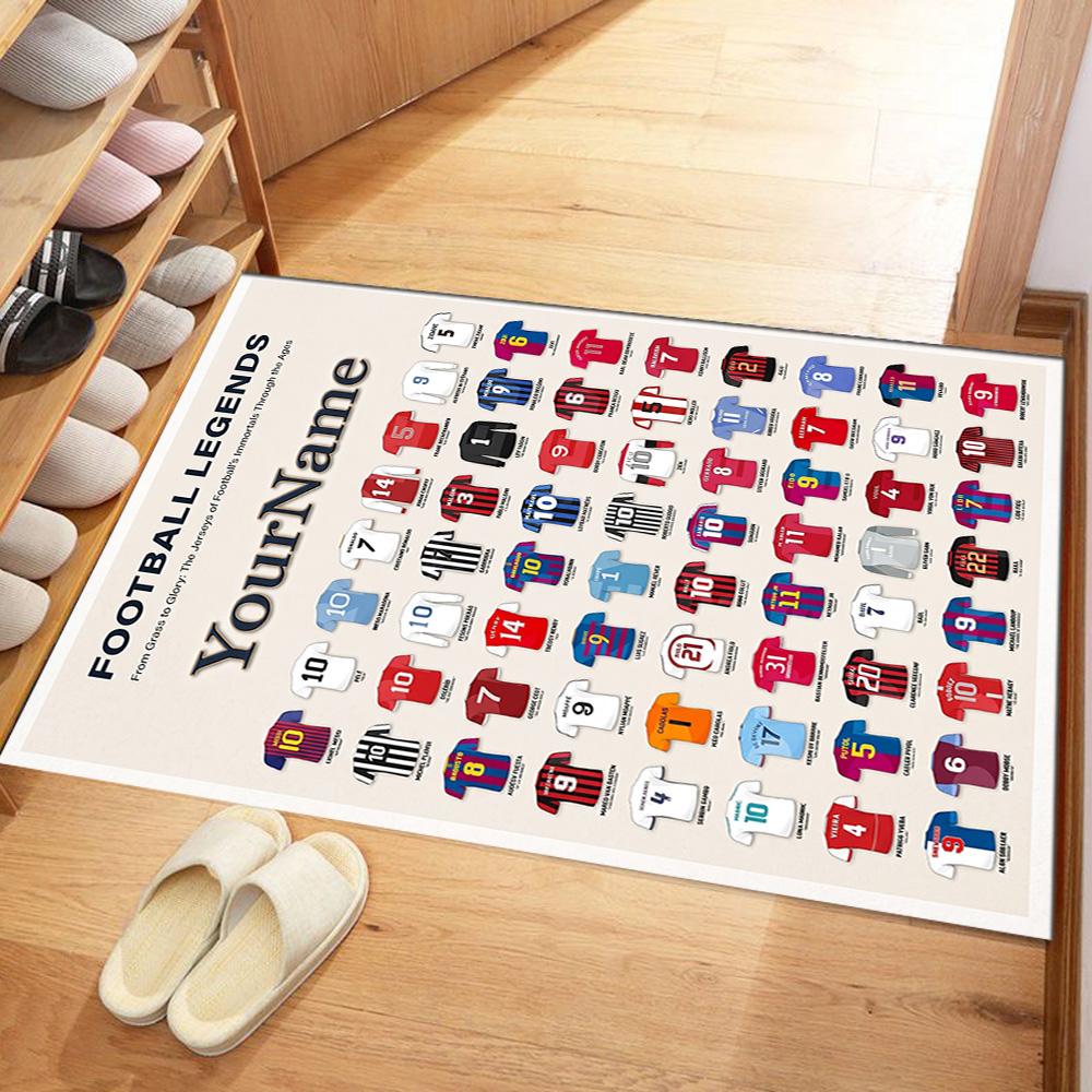 Philadelphia Eagles Customize Text Area Rug Suitable For Entryway Study Room Decorate Room Kitchen Antislip Rug Decorate Offices Wedding Party Gift
