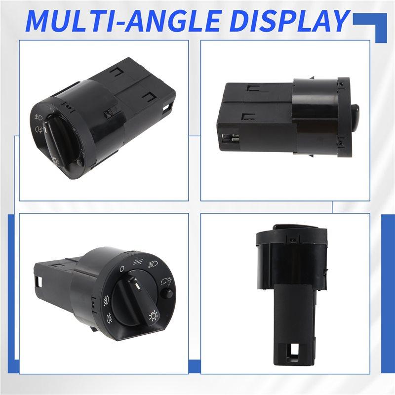QQ-For VW Santana Quattro Headlight Control Switch Adjust Button Replacement Parts 33D941531