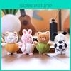 Cartoon Cute Football Dog Rabbit Plush Keychain Pendant Pp Cotton Gift Children