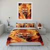 Fiery tiger face design. Bedding sets Duvet cover sets Duvet covers Pillowcases(1 * Duvet Cover 2 * Pillowcases without duvet insert)