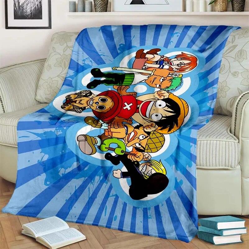 Цельное легкое фланелевое одеяло из японского аниме, универсальное одеяло для праздничного подарка, теплые и мягкие одеяла на все сезоны