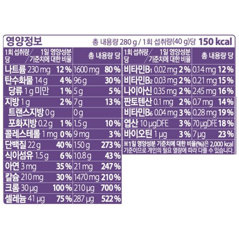 Yuhan Health Life Core Reset Protein Plus Grain Flavor, 280g, 1 Piece