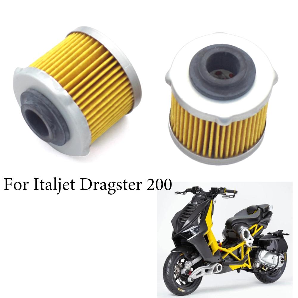 For Italjet Dragster 200 Dragster200 JC200T-9 Engine Oil Filters Cleaner Seal Filtration Motorcycle Filter