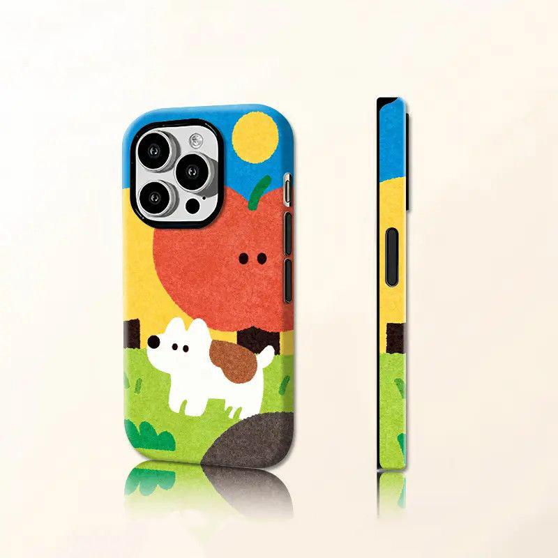 2 in 1 Super Shockproof Lovely Phone Case For iPhone 17 Pro Max 16 Pro 15 Plus 14 13 mini 12 11 16E 17 Air Fashion Case