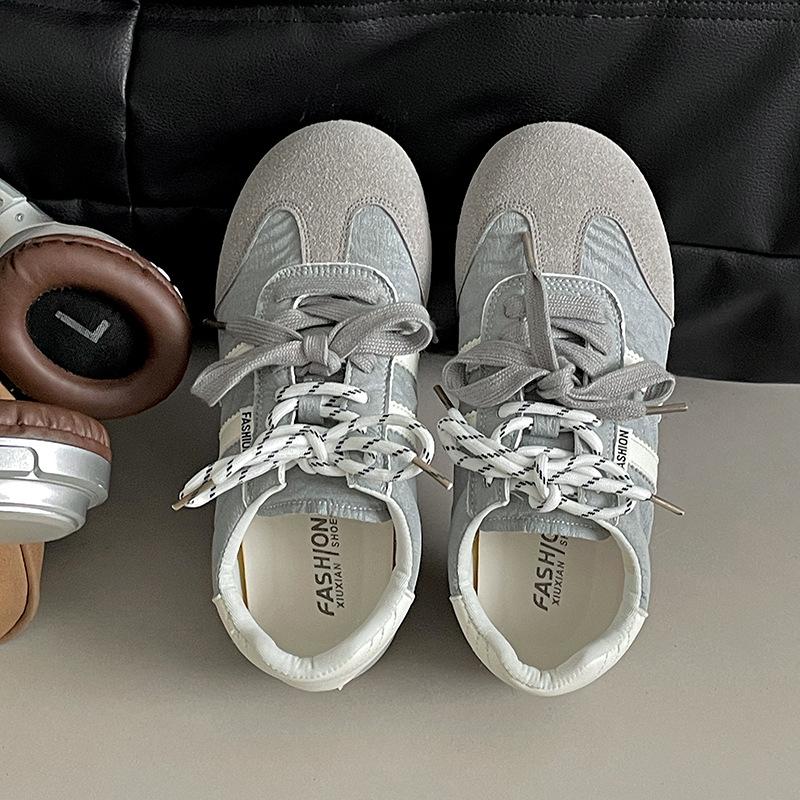 Trend Lightweight Retro Yellow Flat-bottomed German Training Shoes Women's 2025 New Spring Leisure Sports Versatile Forrest Gump Board Shoes