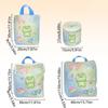 4Pcs Cute Mesh Laundry Bags Set Auto-lock Zipper Portable Clothing Pouch  Home