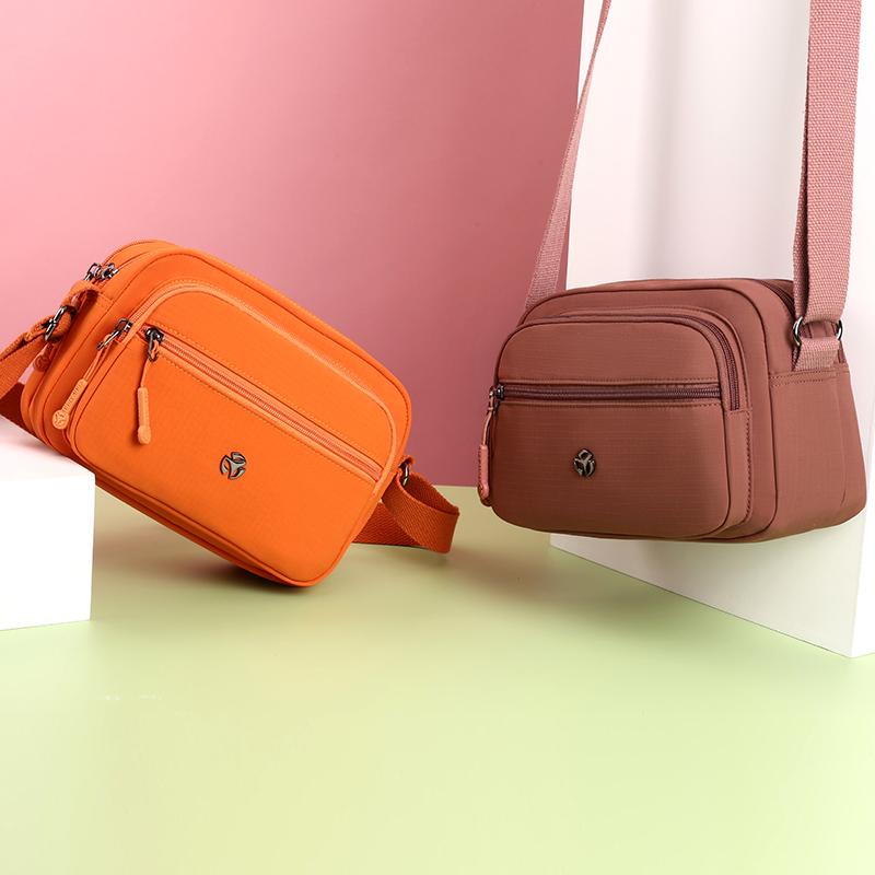 Сумка для поездок на работу Водоотталкивающая нейлоновая сумка Дорожная сумка через плечо Женская сумка через плечо Маленькая квадратная сумка