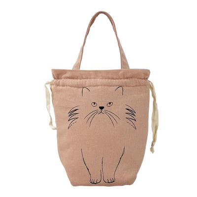 6424 Простая сумка для холодного хранения с рисунком кошки PT Thermo Keeper [Rootote] Nekokin-A (03 Розовый)