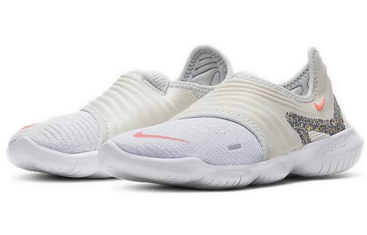 Women's Sneakers Nike Free RN Flyknit 3.0 Platinum Lava Glow (Women's) Pure Platinum/Lava Glow/Summit White