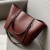 Luxury PU Leather Tote Bag For Women 2021 New Chains Shoulder Bag Large Capacity Handbag Travel Female Handle Bag