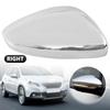 Door Wing Rearview Mirror Cover Cap For Peugeot 208 2008 2012 2013~ Citroen C3 2016~ Chrome/Black Side Mirror Housing