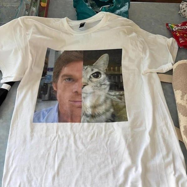 Dext Morgan Funny Cat Meme Unisex Shirt Dexter TV Show Tee