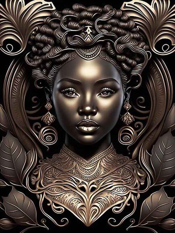 Diamond Painting New Arrivals African Woman Diy Full Square Round Drill Rhinestone Embroidery Girl Mosaic Cross Stitch Kits Wall Decor FG1914