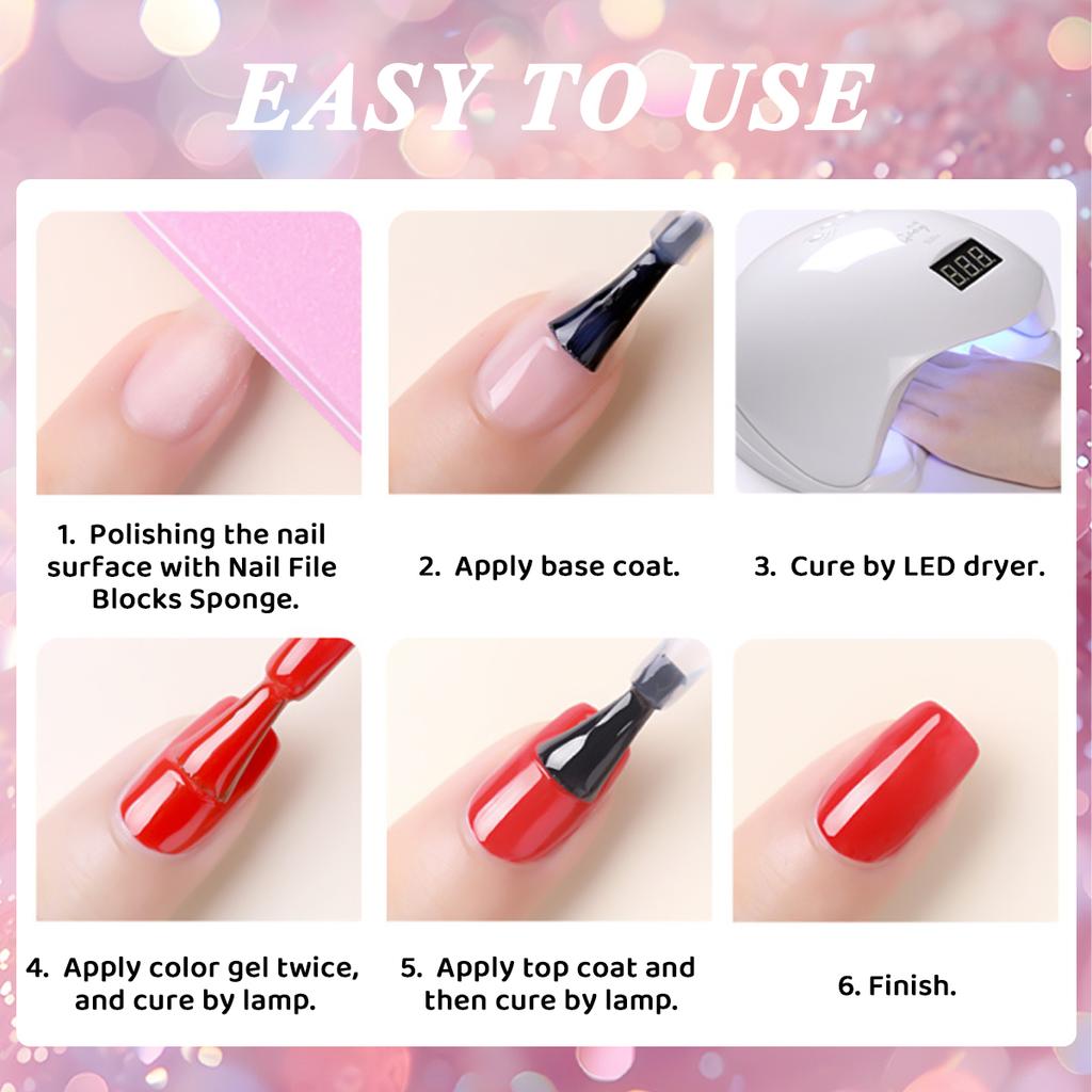 monja Наборы для ногтей, 14 шт./компл., сушилка, 8 бутылочек, 8 мл, УФ-гель-лак, базовое верхнее покрытие, светодиодная лампа, сушильная кисть для отверждения, рисование, рисунок, инструмент для дизайна маникюра «сделай сам»