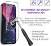 2 упаковки защитного закаленного стекла для iPhone 14 серии 13 12 11 Pro Max XR X Xs Max Защитная пленка для экрана iPhone 13 12 Mini 7 8 6 Plus SE 2020 Стекло