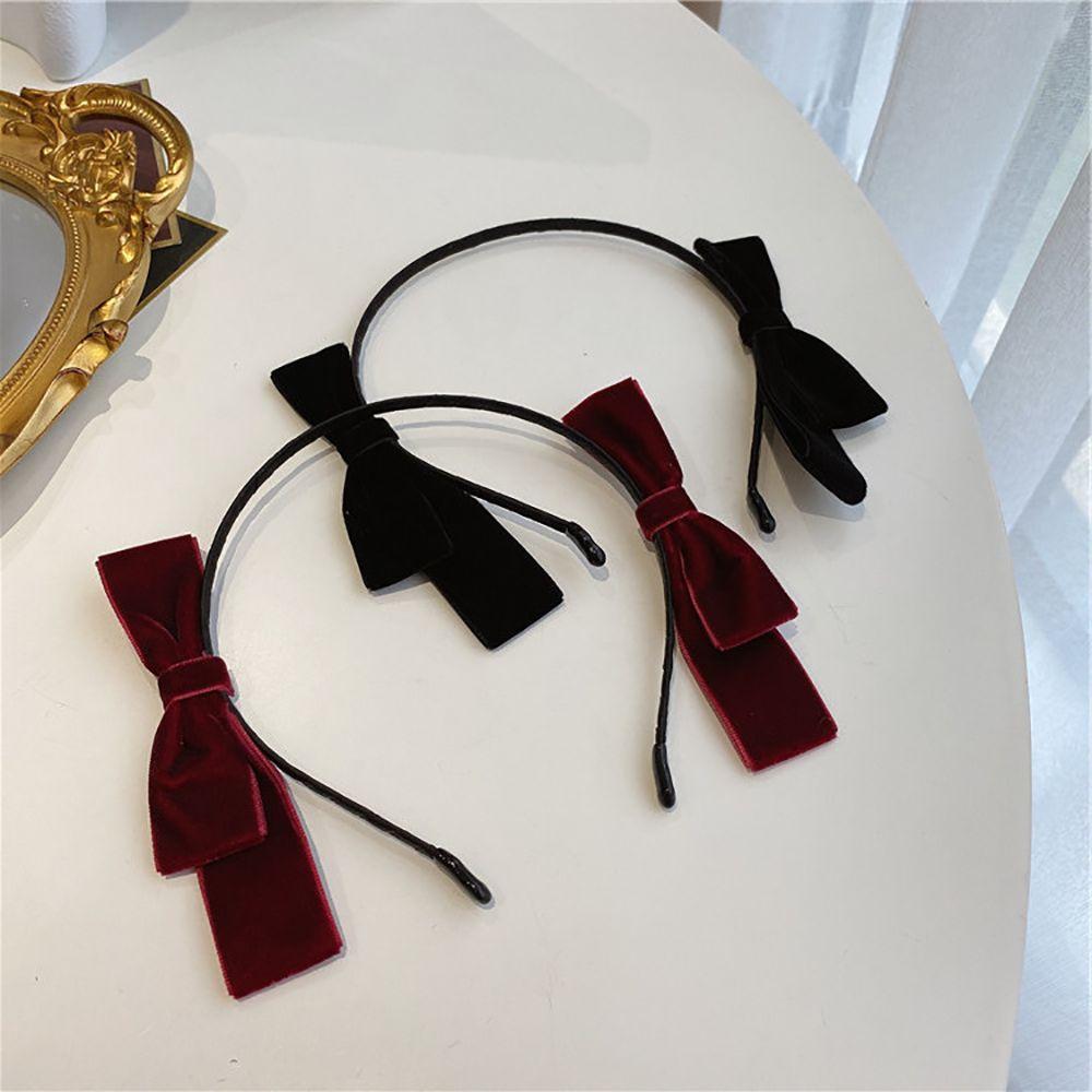 Hairband Girls Wash Face Headdress Women Hair Accessories Velvet Bow Headband Hair Bands Hair Hoop