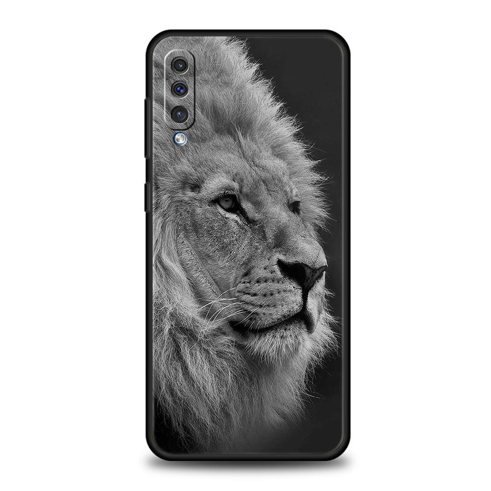 Lion Wild Animals Phone Case For Samsung A54 A52 A24 A14 A50 A72 A70 A30 A40 A20S A20E A02S A12 A22 A34 A42 A32 5G A04s Cover