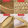 Imitation Bamboo Plastic Fruit & Vegetable Basket - Handheld Outdoor Pickers & Egg Carrier