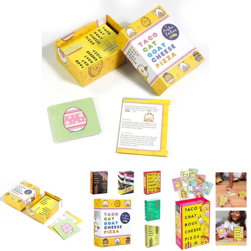 Vibrant Taco Cat Goat Cheese Pizza Card Deck Perfect For Parties And Events