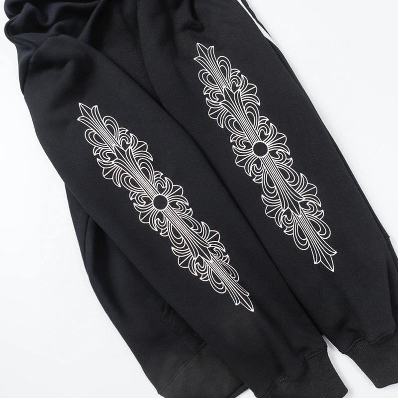 823 CHROME HEARTS 2026 Осень-Зима Новая Классическая Толстовка с Капюшоном Большого Размера с Логотипом, Подходит для Ношения Парами