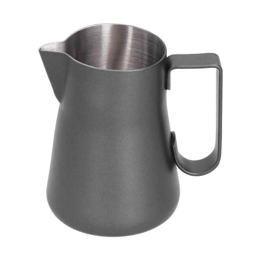 Stainless Steel Frothing Cup Coffee Frothing Pitcher Milk Frothing Jug with Long Diversion Mouth350ml