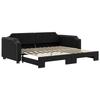 VidaXL Daybed with Trundle Bed Black 90x190 Cm Fabric 3197646