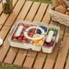 Fresh Box Outdoor Camping Spring Outing Picnic Mobile Refrigerator Food Partition Storage Box Portable Fruit Bento Box