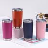 Stainless Steel Car Mug Double-layer Vacuum Ice Mug Car Portable Thermal Insulation Cold Beer Mug.