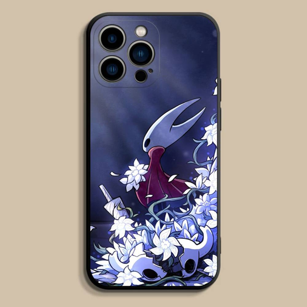 Cool H-Hollow Knight new Phone Case For iPhone 17,16,15,14,13,12,11,Pro,Max,Plus,E,SE4,Air,Mini Black Soft Cover