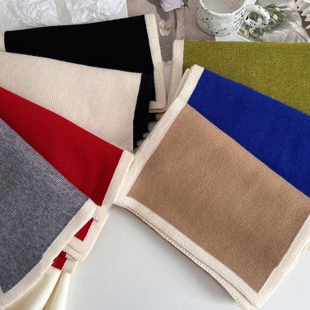 Thicken Winter Scarf Large Plush Neckerchief Bandana Knitted Scarfs Winter