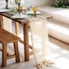 90x180/300cm Gauze Tablecloth Rustic Country Cheesecloth Table Setting  Dinning Decor