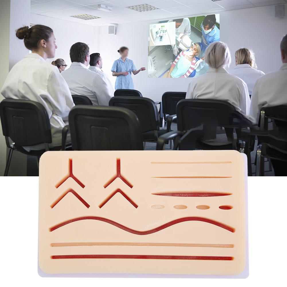 Симуляционный 3D Тренинг Хирургия Шов Медицинская Практика Силиконовая Подушка Модуль для Наложения Швов Учебные Пособия