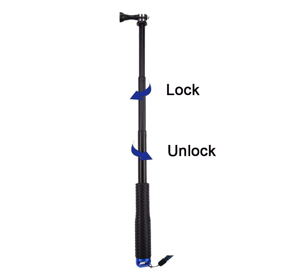 Для Go Pro Дюймовый Алюминиевый Сплав Водонепроницаемый Селфи-Стик для Gopro 13 12 11 10 9 8 Sj4000 Sj7 Yi 4K DJI OSMO H8 H9 Спортивная Камера