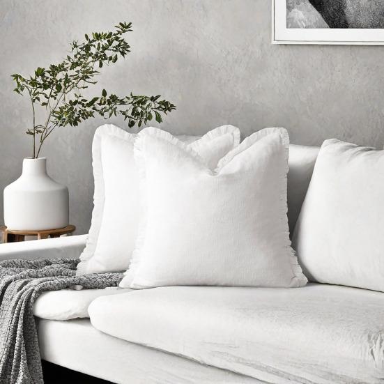 Наволочка с короткой бахромой, квадратная, в богемном стиле, для украшения офисного дивана