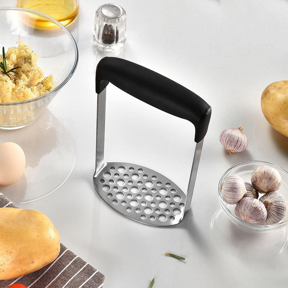 Handheld Potato Masher Non-slip Plastic Handle Potatoes Presser Portable Potato Smasher Fruit
