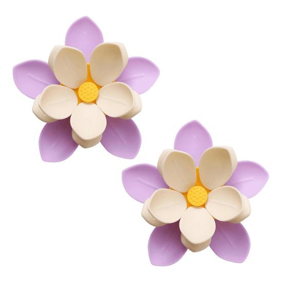 Клип Двухслойные цветы Магнитные магниты на холодильник Запечатыватель пакетов для закусок