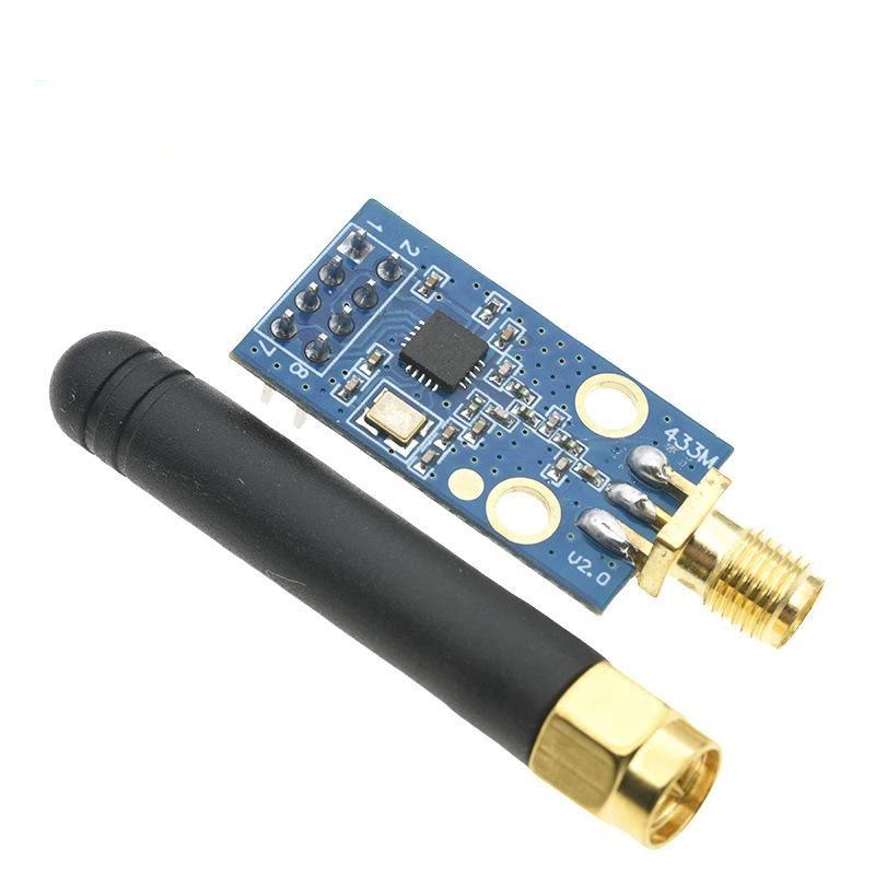 CC1101 433MHz Wireless Transceiver Module Anti-interference with SMA Antenna for Smart Agriculture Monitoring Devices