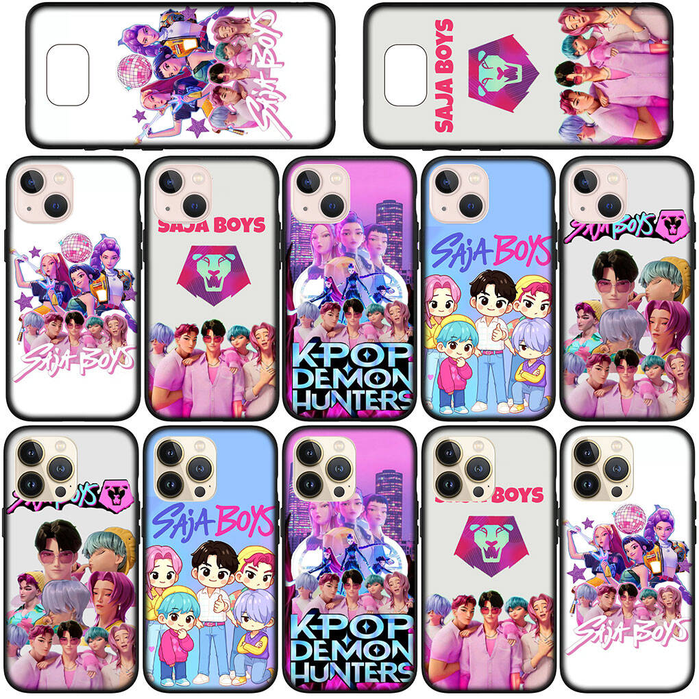 Phone Case for iPhone 17 16 15 Plus X Huawei P30 P20 Lite Redmi Note 14 12 11 13 Pro Max OPPO A60 A80 A40 A18 KPop Saja Demons Boys Jinu Hunters Cover