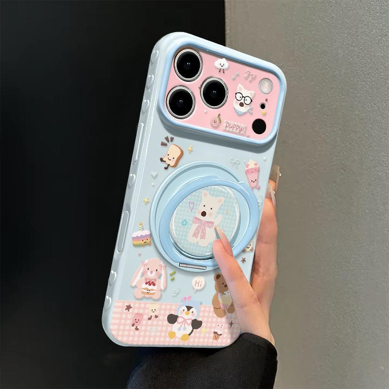 Клетчатый держатель West Heights подходит для чехла для мобильного телефона Apple 11promax iphone11 милый мультяшный 11 большое окно