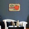1-Pack Distressed Retro Wall Sign Metal, 20×30cm and 30×40cm, Aged Décor for Kitchen, Office or Dining Area
