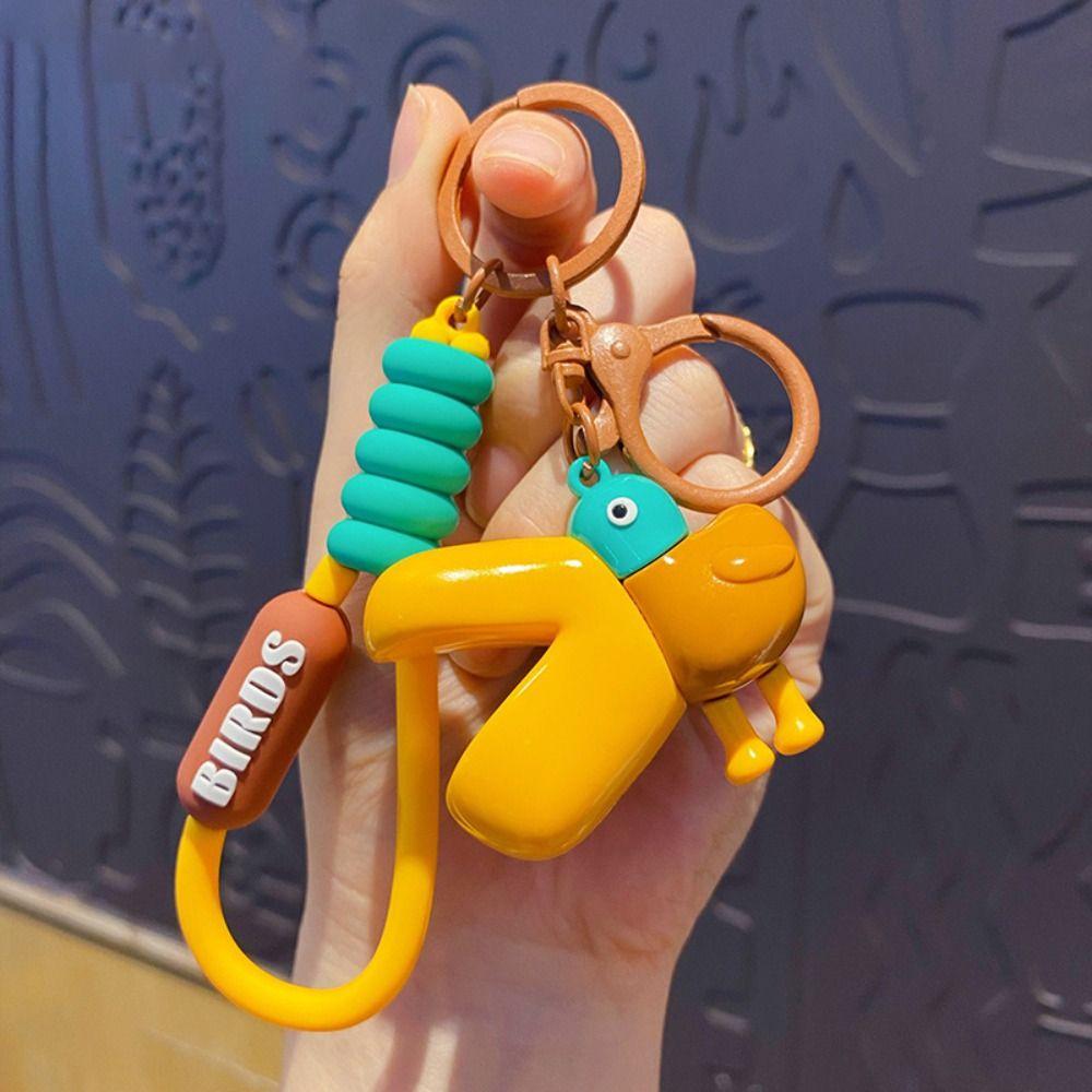 Cute Cartoon Keychain Creative Dolls Pendant Fashion Toucan Key Chain  Kids