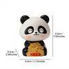 Solar Powered Panda Car Decoration with Nodding Feature for Dashboard or Office Desk