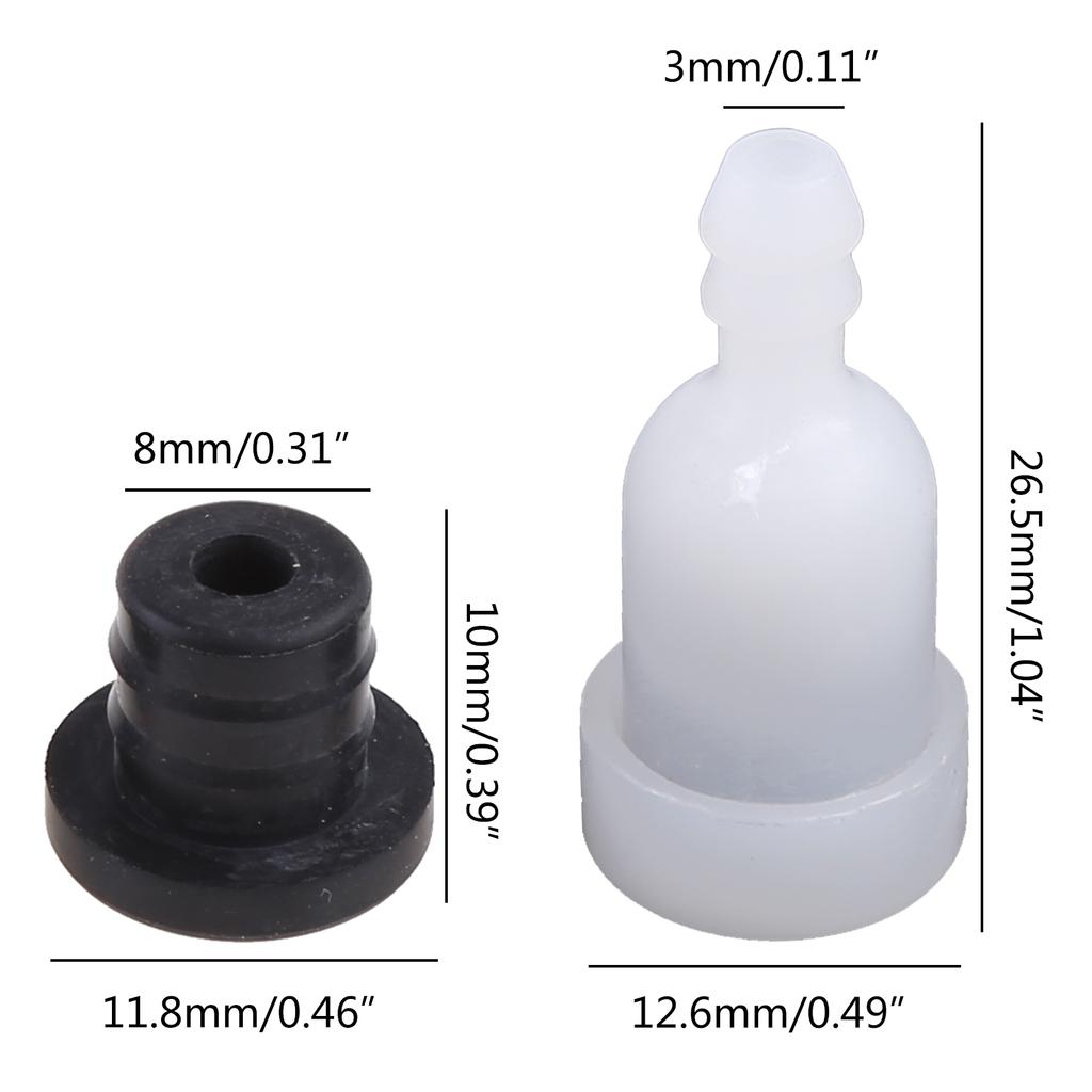 3 комплекта топлива для сапуна бака, воздушного обратного клапана-e, подходит для большинства китайских бензопил 4500 5200 5800 45cc 58cc 52cc BBT Ska