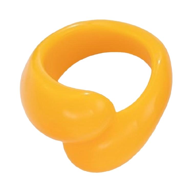 Модное кольцо-заявление Необычное геометрическое красочное кольцо с двойной каплей Трендовые женские аксессуары для повседневной носки