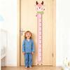 Cartoon Animal Height Measurement Sticker Peel Stick Self-Adhesive Bedroom Play Room Nursery Kindergarten Baby Growth Chart Ruler Decal