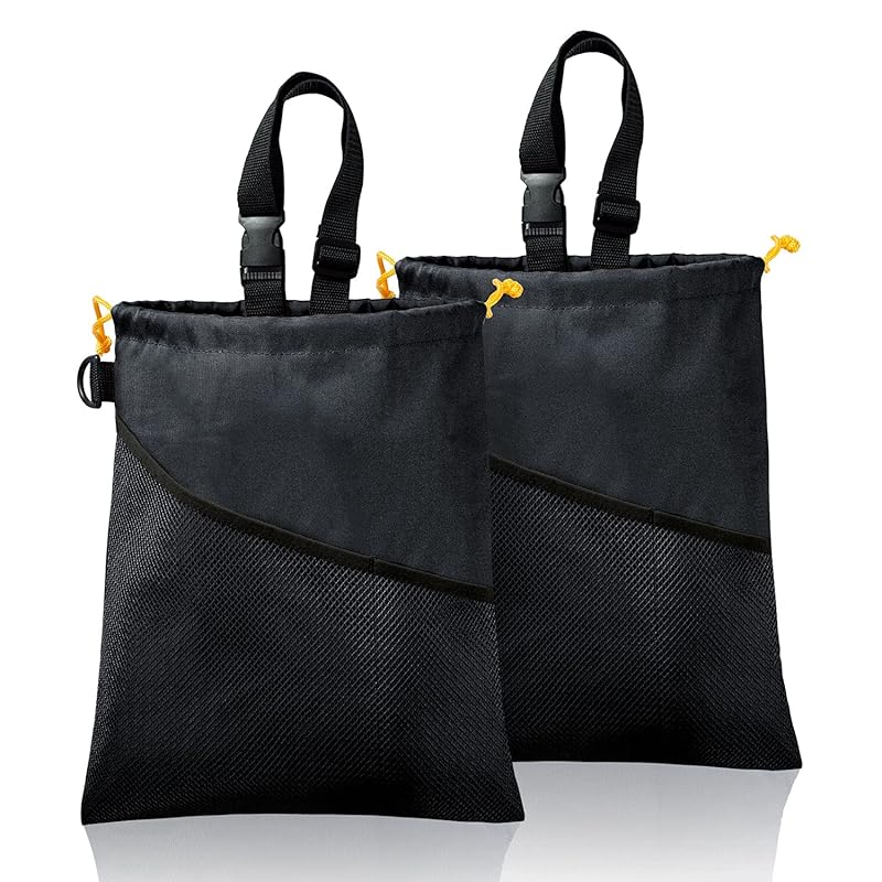 GNEGNI 2PCS Car Garbage Can, Hanging Car Trash Bag With Waterproof Leakproof Lining