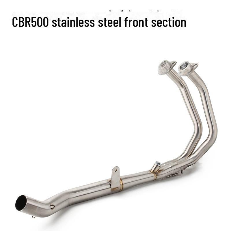 CBR500R/CB500R Stainless Steel Full Exhaust Front Section